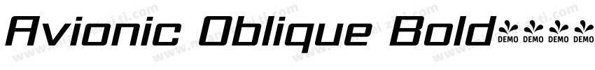 Avionic Oblique Bold字体转换